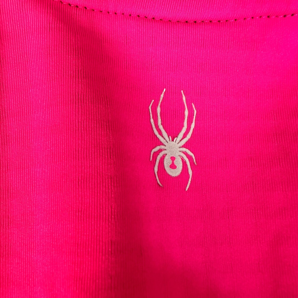 Spyder Active Women's Medium Pink 1/4 Zip Athletic Pullover Running Training Top - Picture 5 of 6